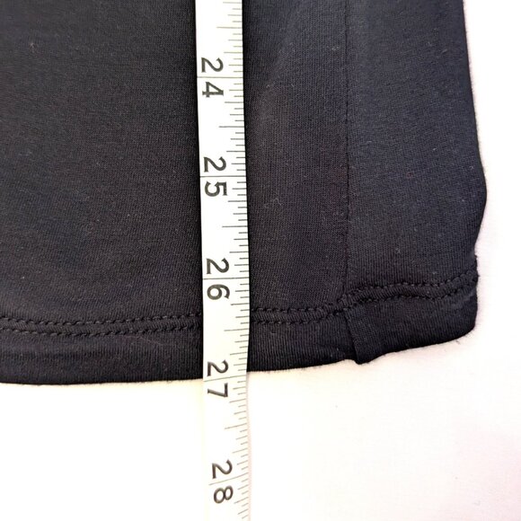 BCBGMAXAZRIA | Black V-Neck Ruffle Short Cap Sleeve Tee | Size Small - Picture 11 of 11